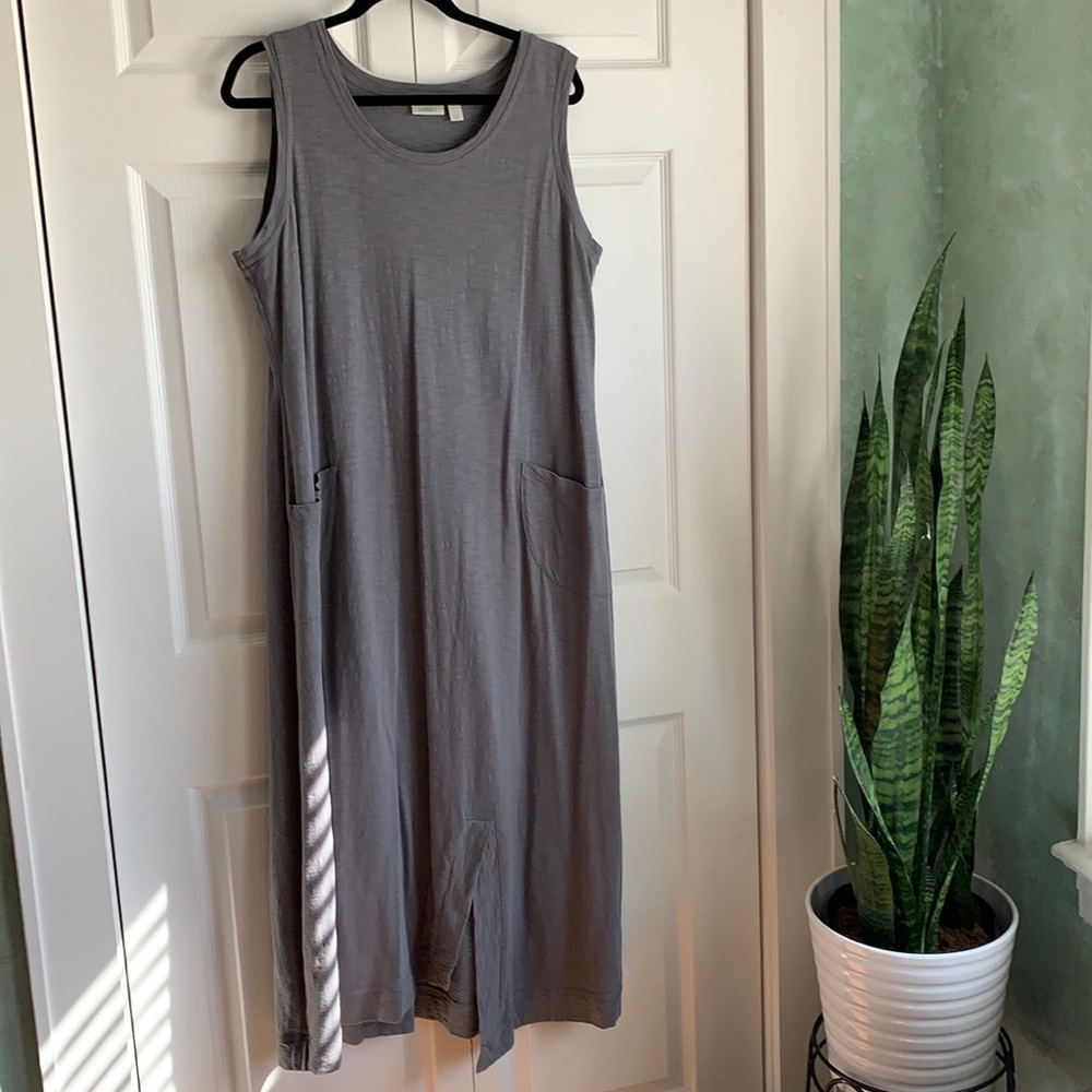 LOGO by Lori Goldstein maxi/midi dress w pockets